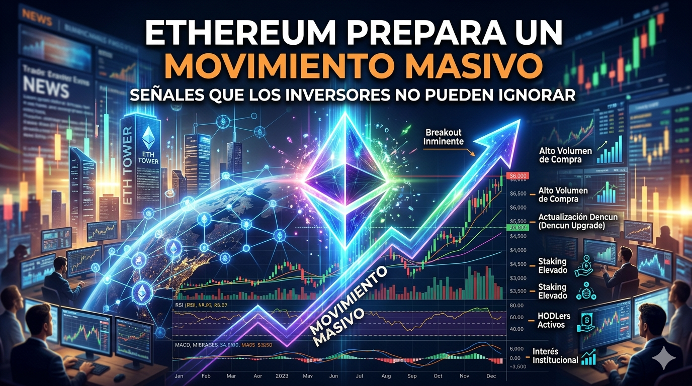 Ethereum prepara un movimiento masivo: señales que los inversores no pueden ignorar